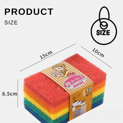 10PCS Japanese Multi-purpose Sponge (Min. 2 packs)