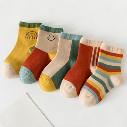 Kids Warm Cotton Thicken Sock(5 Pairs)