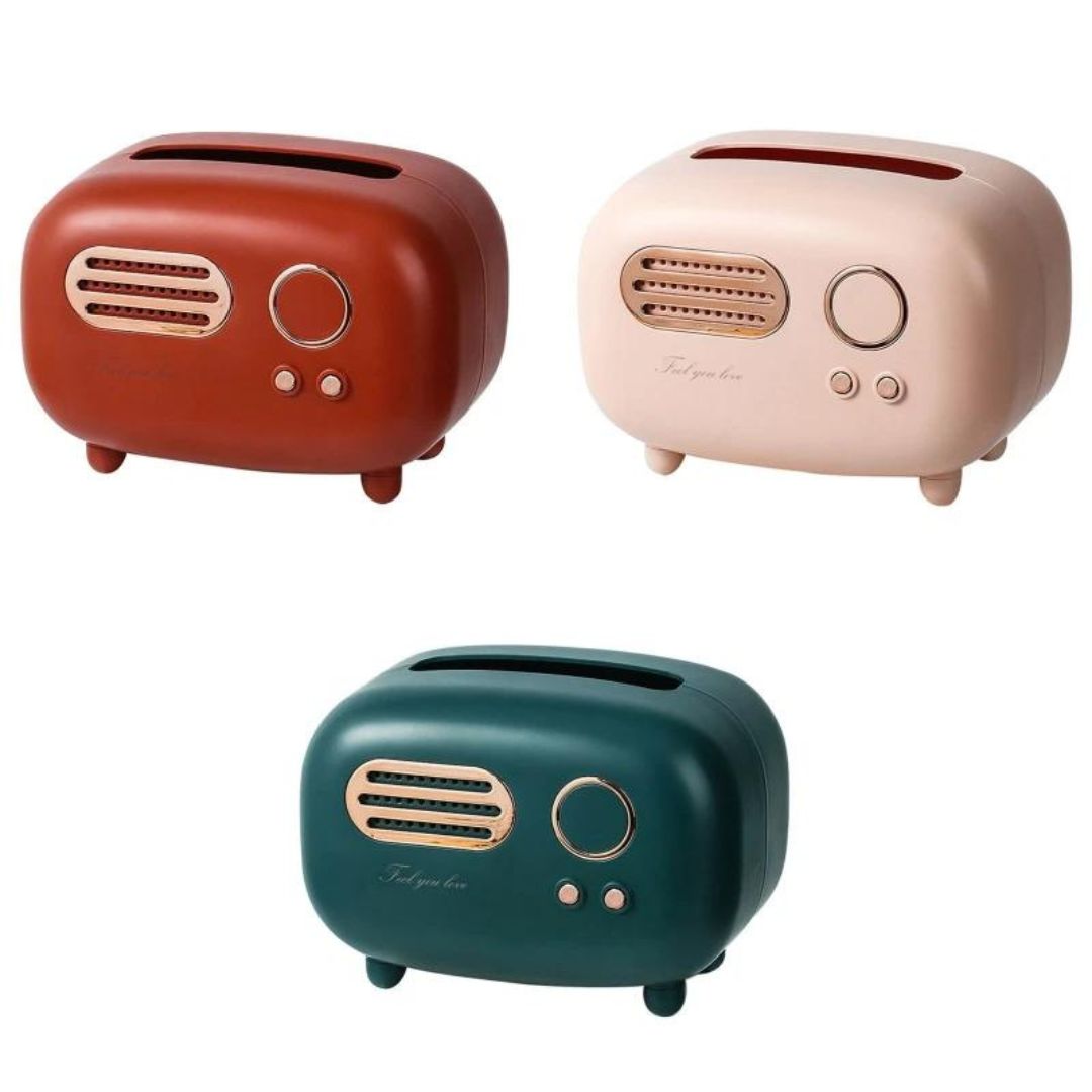 Retro Radio Shape Tissue Box