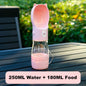 2 In 1 Water Bottle Food Feeder