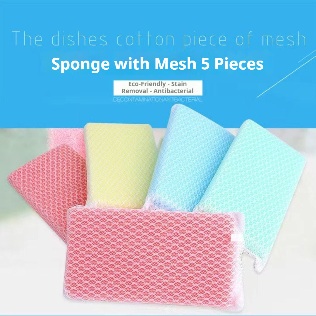 5PCS Japanese-style Mesh Sponge (Min. 3 packs)