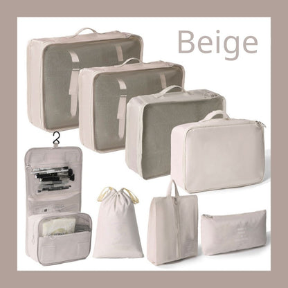 Eight-Piece Travel Bag Hook Toiletry Bag Set