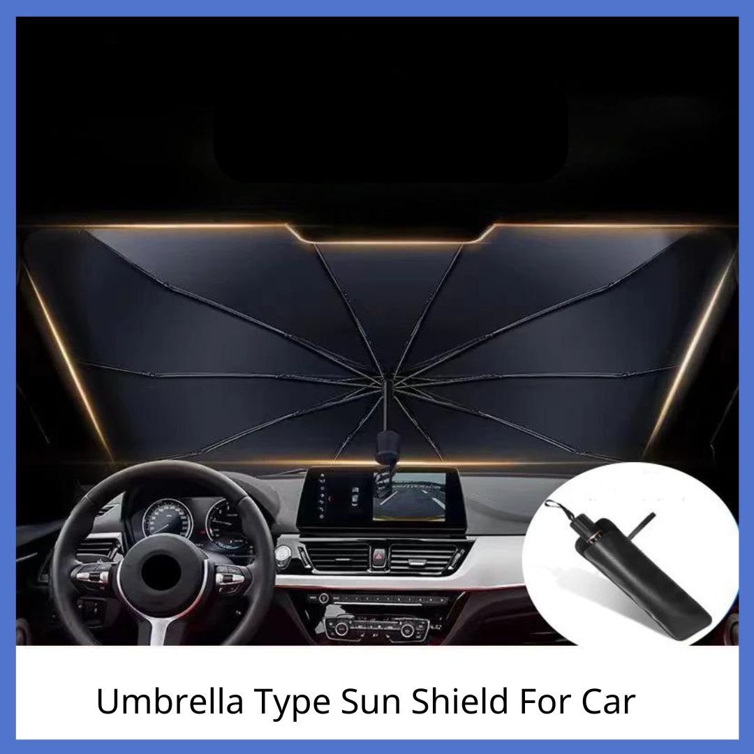 Umbrella Type Sun Shield For Car