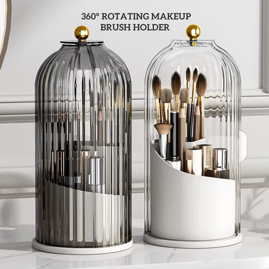 360° Rotating Makeup Brush Holder