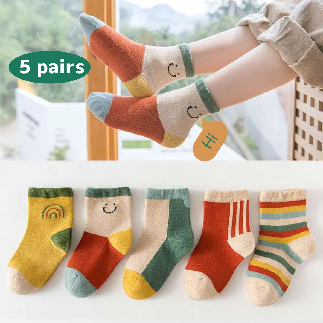 Kids Warm Cotton Thicken Sock(5 Pairs)