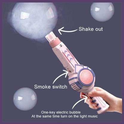 Elastic Smoke Bubble Machine