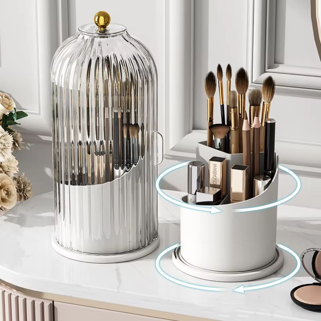 360° Rotating Makeup Brush Holder