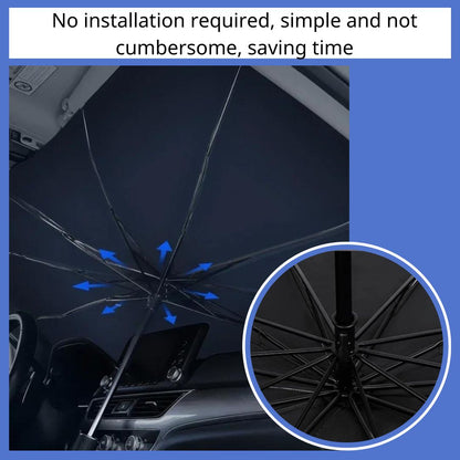 Umbrella Type Sun Shield For Car