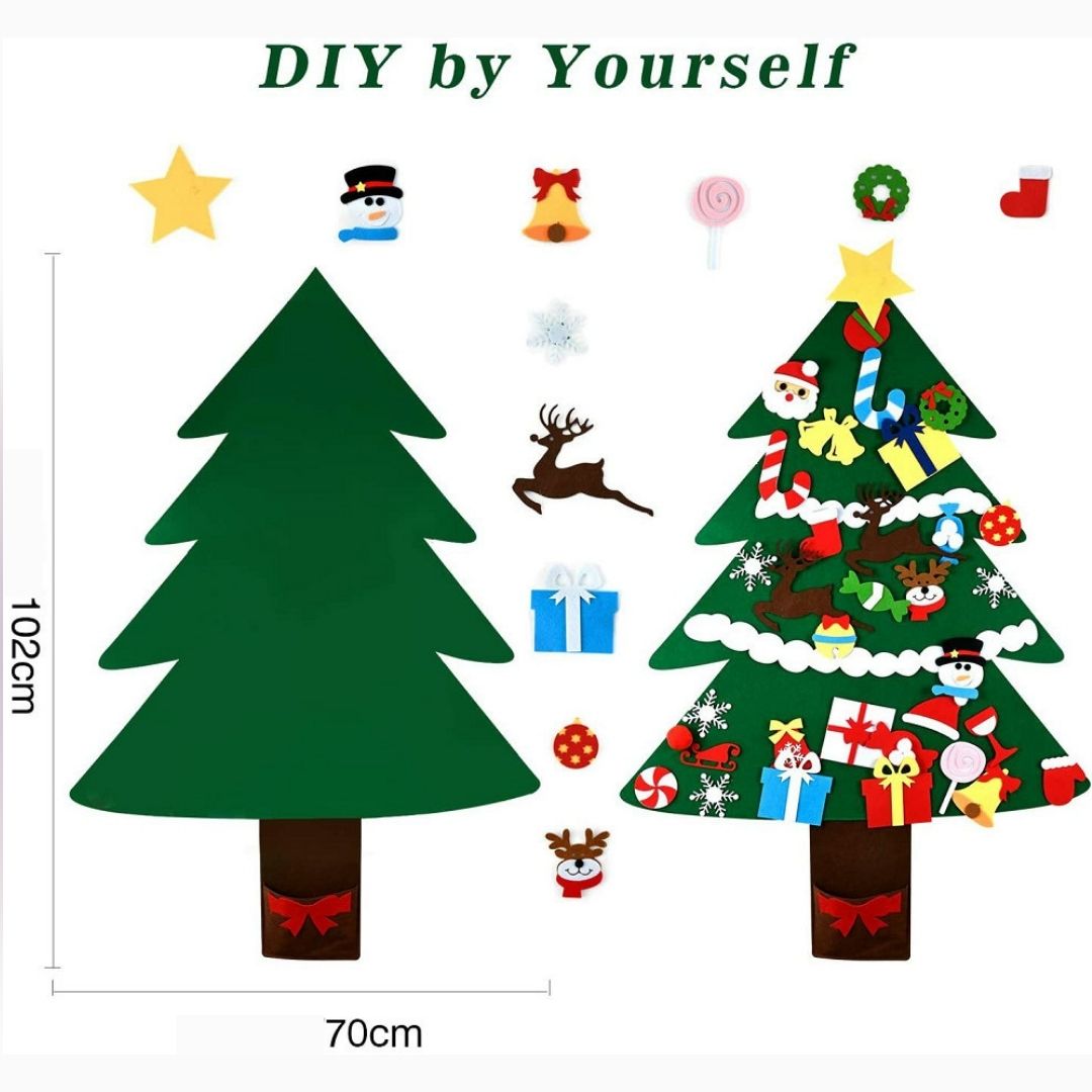 Kids DIY Felt Christmas Tree