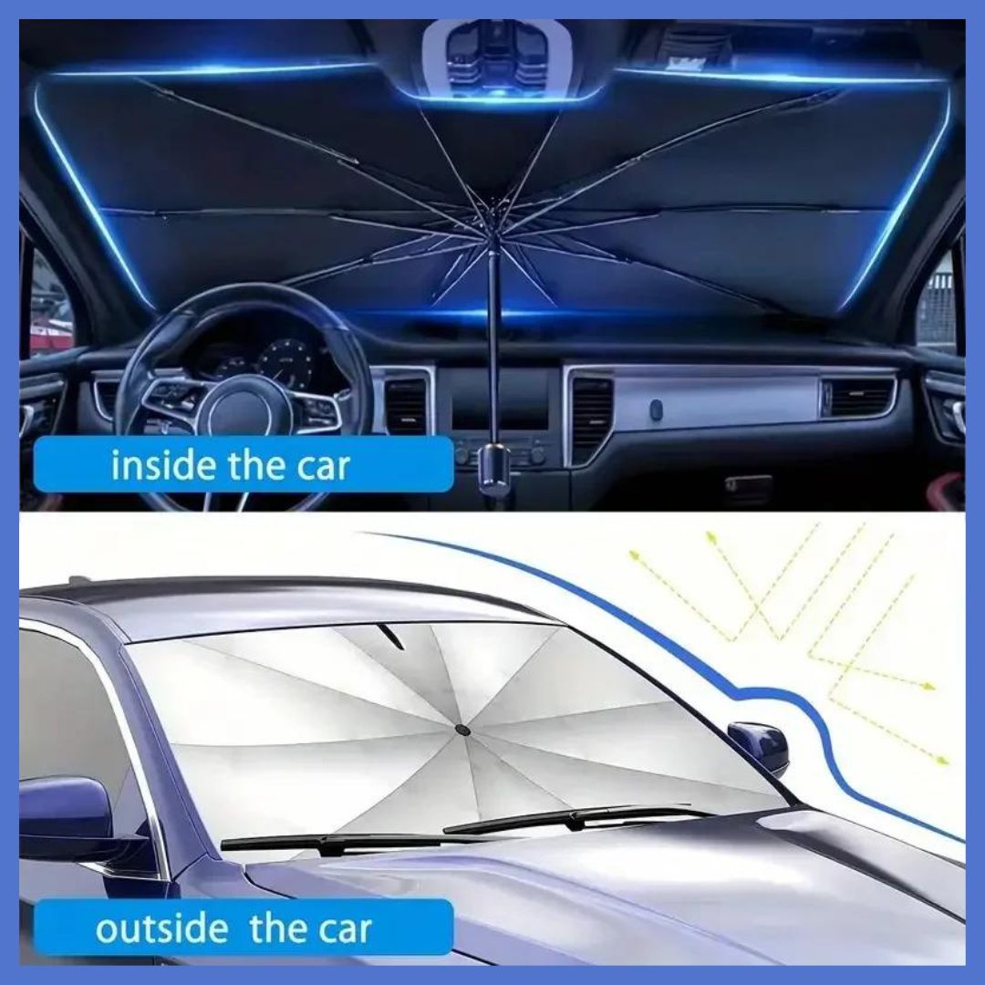 Umbrella Type Sun Shield For Car