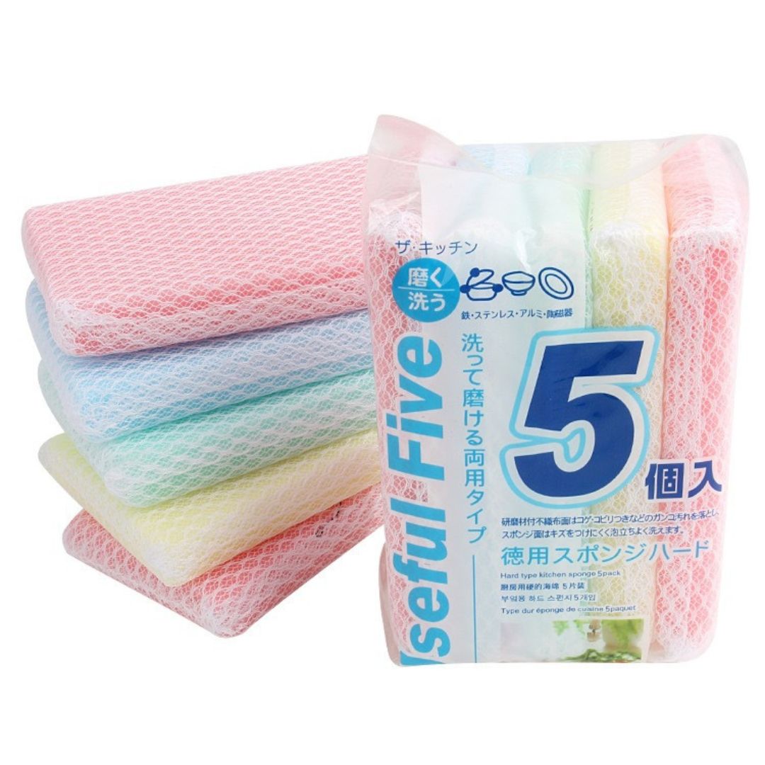 5PCS Japanese-style Mesh Sponge (Min. 3 packs)