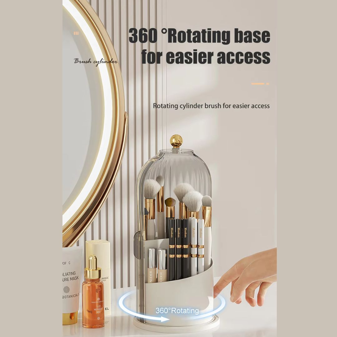 360° Rotating Makeup Brush Holder