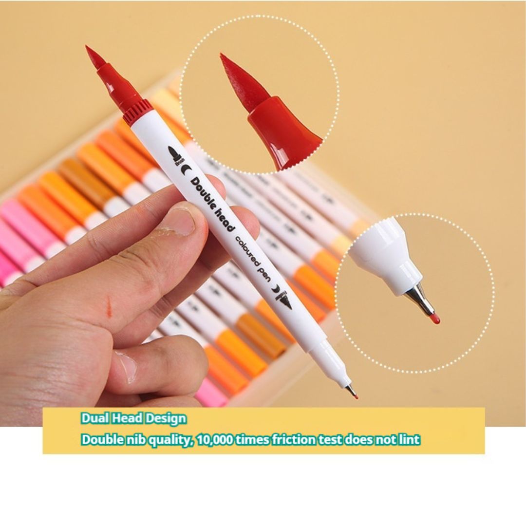 120-Color Double-Ended Watercolor Pen