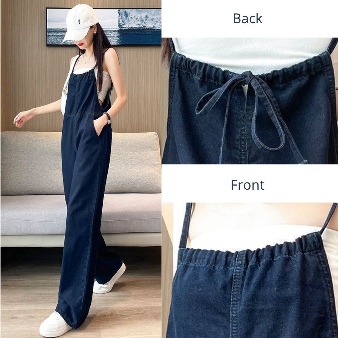 Denim Wide Leg Jumpsuit