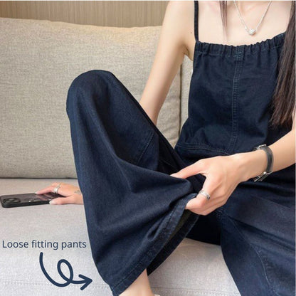 Denim Wide Leg Jumpsuit