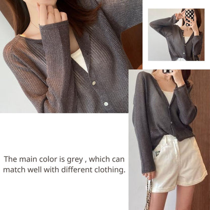 Summer Thin Knitted Jacket