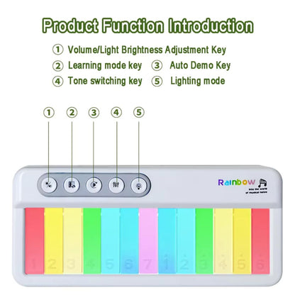 Rainbow Light Music Keyboard Toy