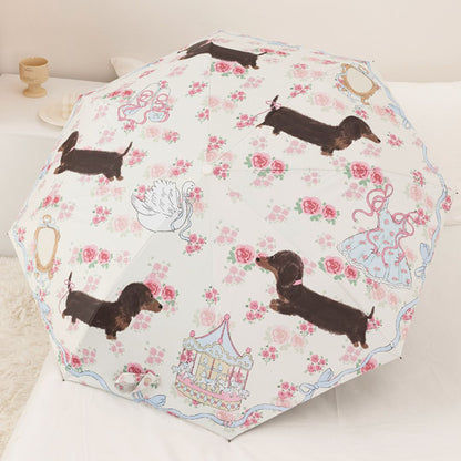 Cute Cat Fully Automatic Umbrella