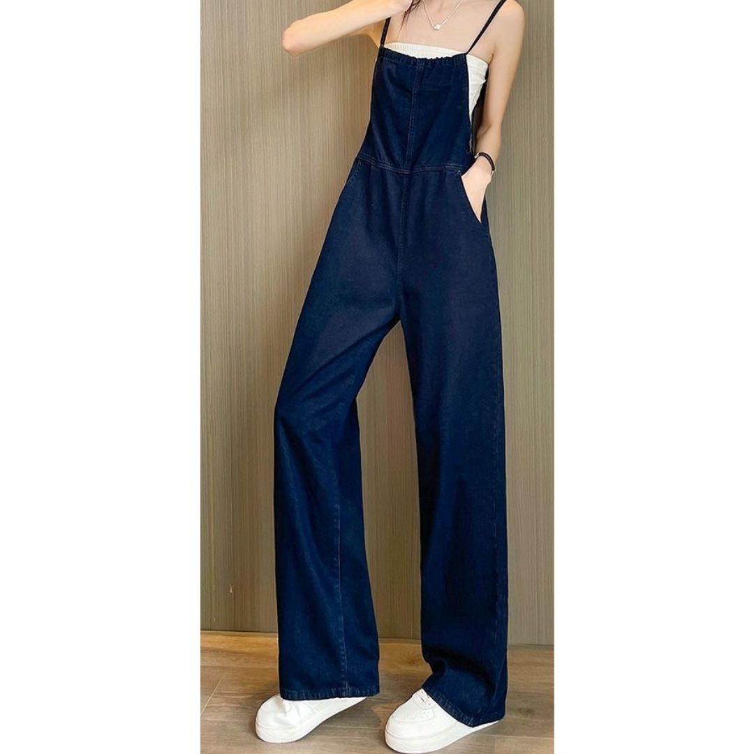 Denim Wide Leg Jumpsuit