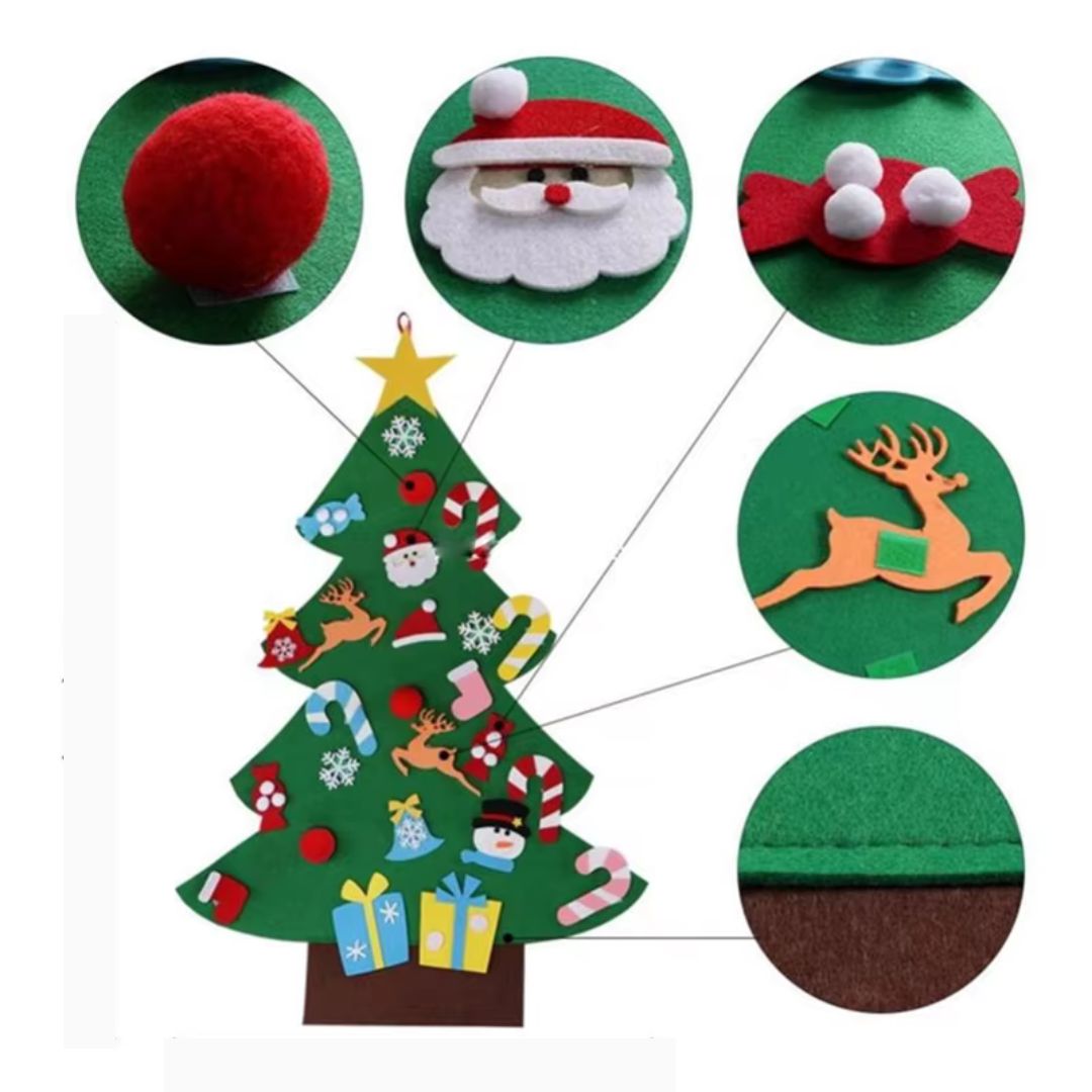 Kids DIY Felt Christmas Tree