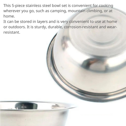 Stainless Steel Multi-Purpose Bowl Set