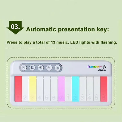 Rainbow Light Music Keyboard Toy