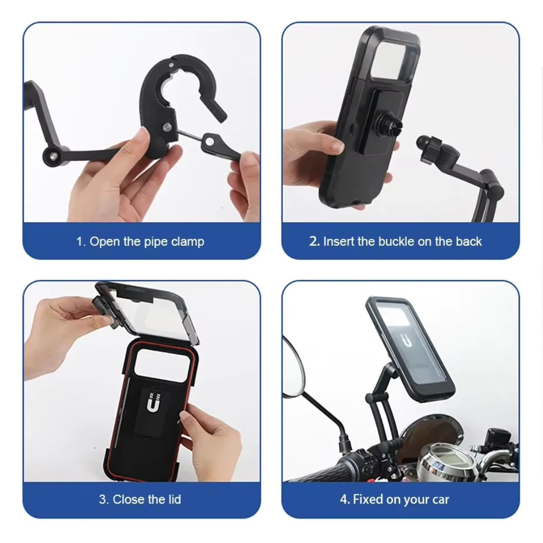 Waterproof Motorcycle & Bike Phone Holder